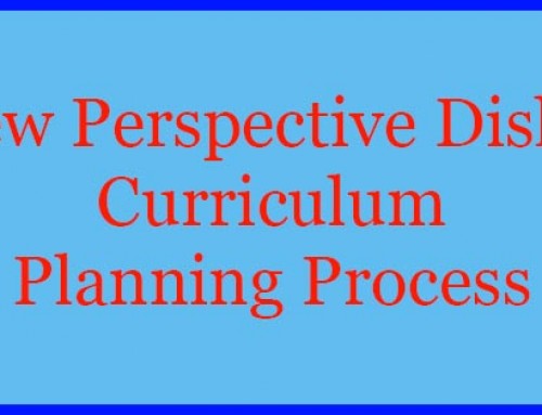 New Perspective Disk 2 – Curriculum Planning Process